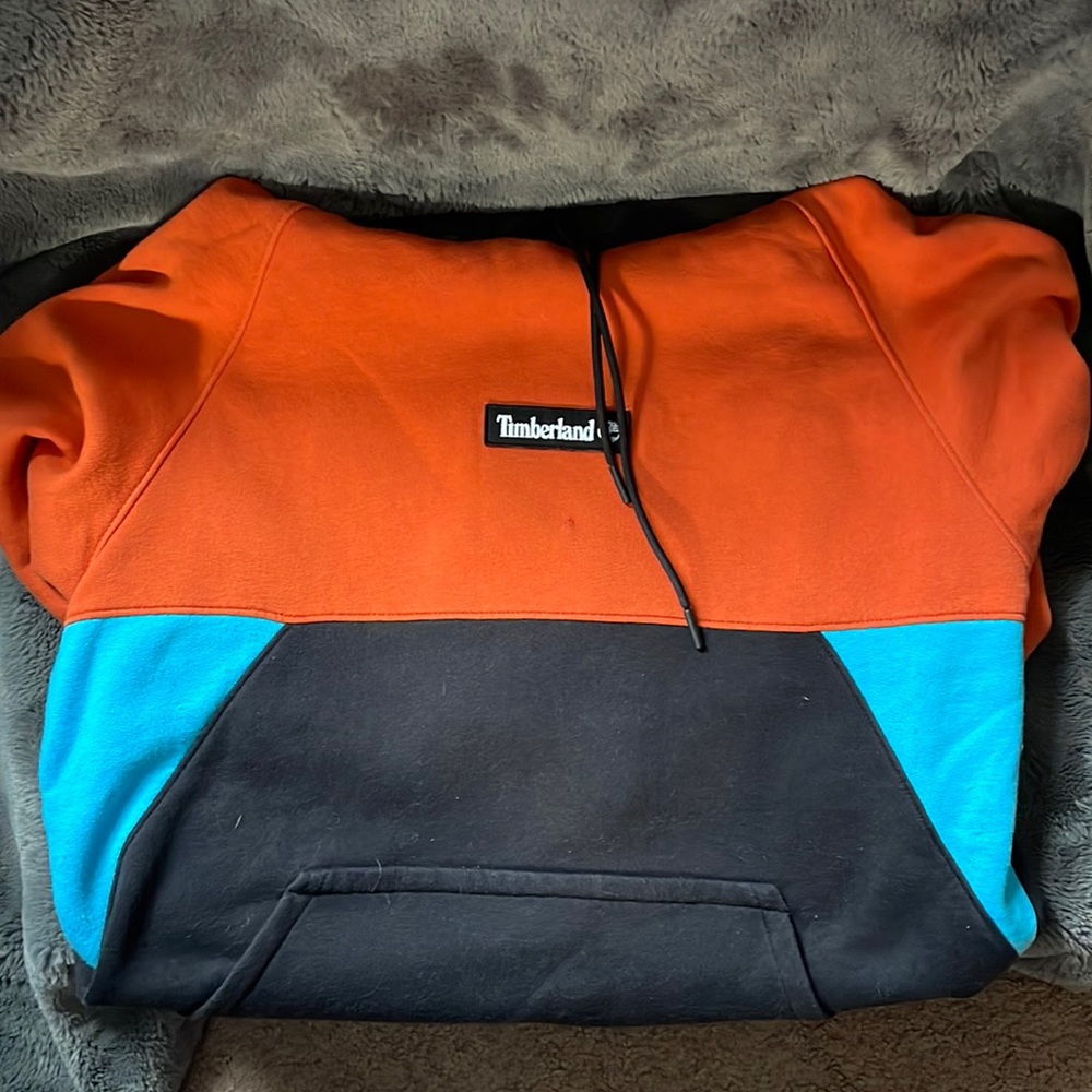 Men’s Timberland color block hoodie